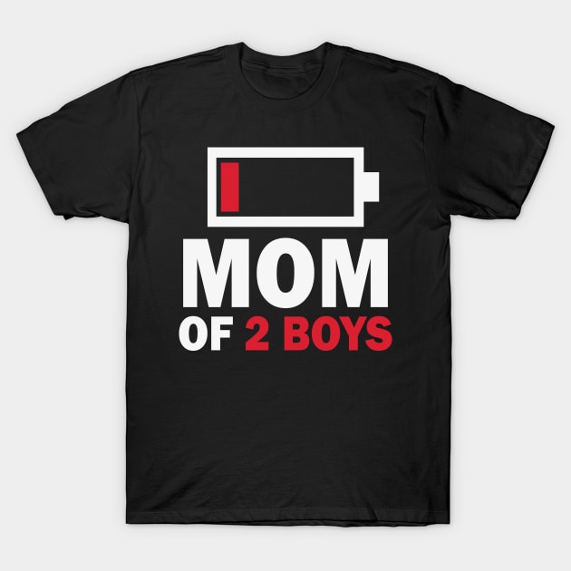 mom of 2 boys T-Shirt by Gigart